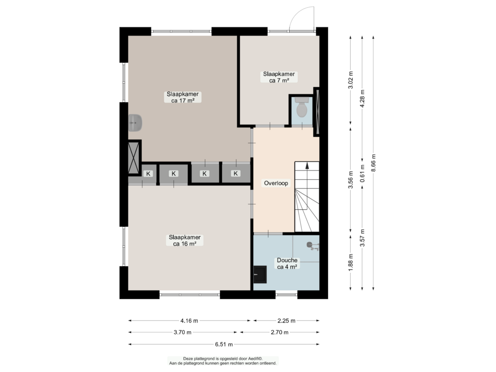 Bekijk plattegrond van Eerste verdieping van Emmalaan 14