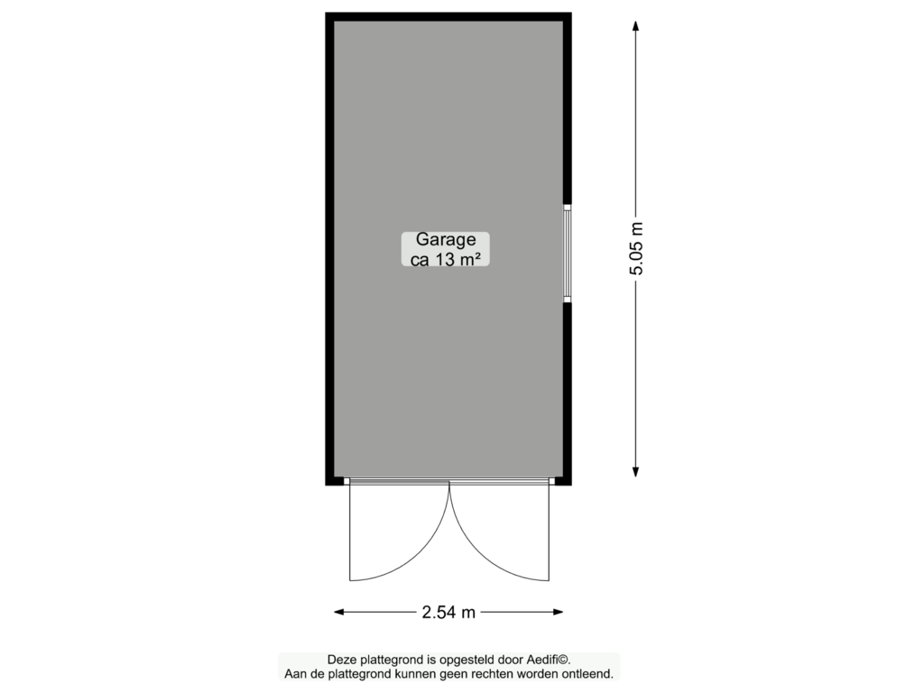 Bekijk plattegrond van Garage van Emmalaan 14