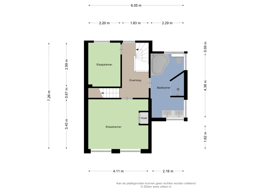 Bekijk plattegrond van Eerste verdieping van Wicher Nijkampstraat 62