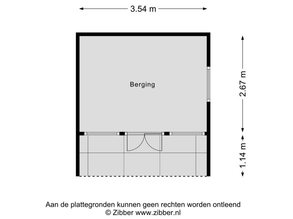 Bekijk plattegrond van Berging van Wicher Nijkampstraat 62