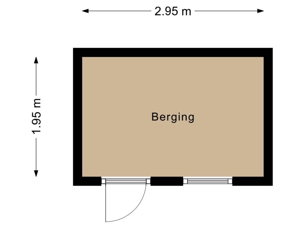 View floorplan of Berging of Dr. Albert Schweitzerplein 21