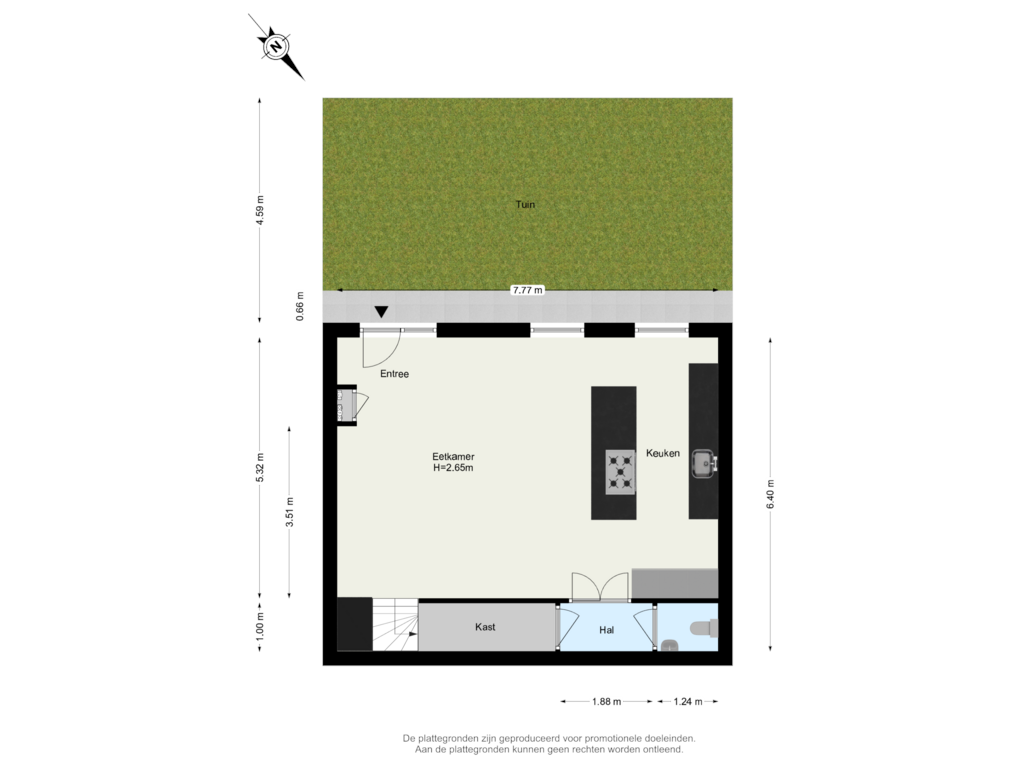 Bekijk plattegrond van Begane Grond Tuin van Vrouwe Justitiahof 53