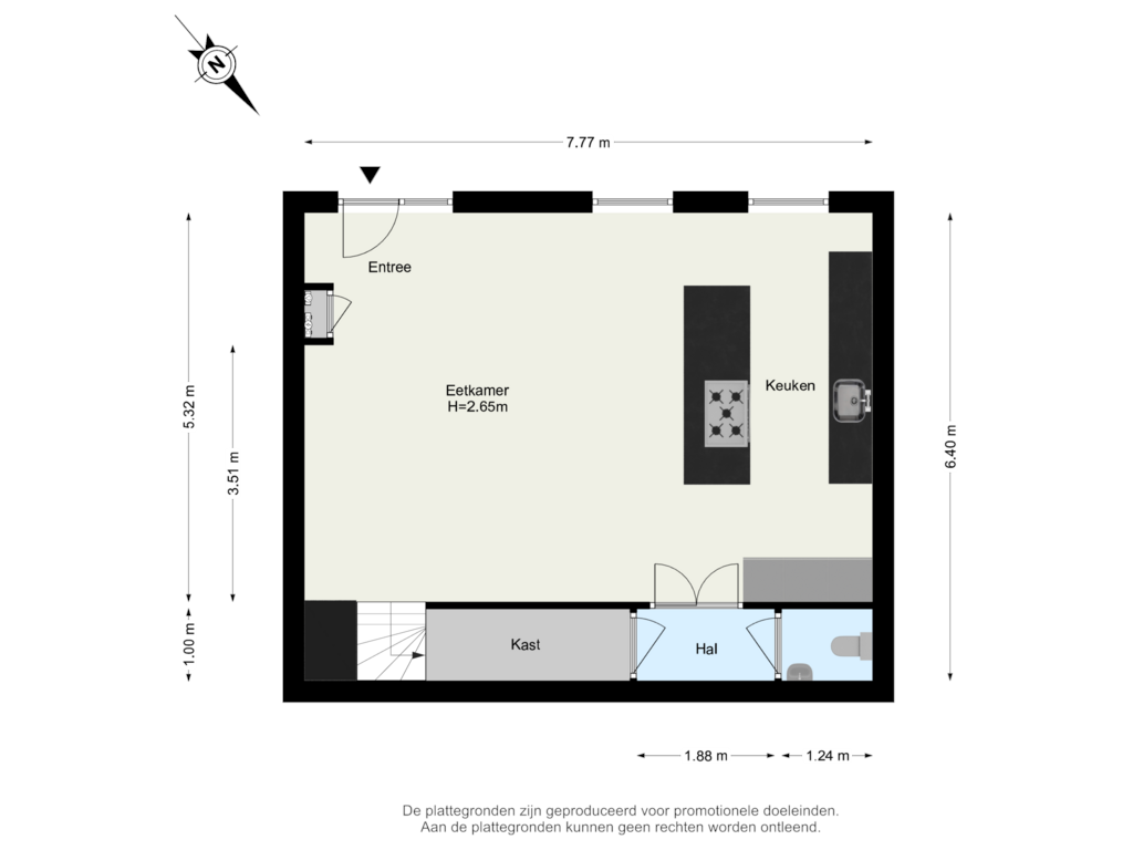 Bekijk plattegrond van Begane Grond van Vrouwe Justitiahof 53