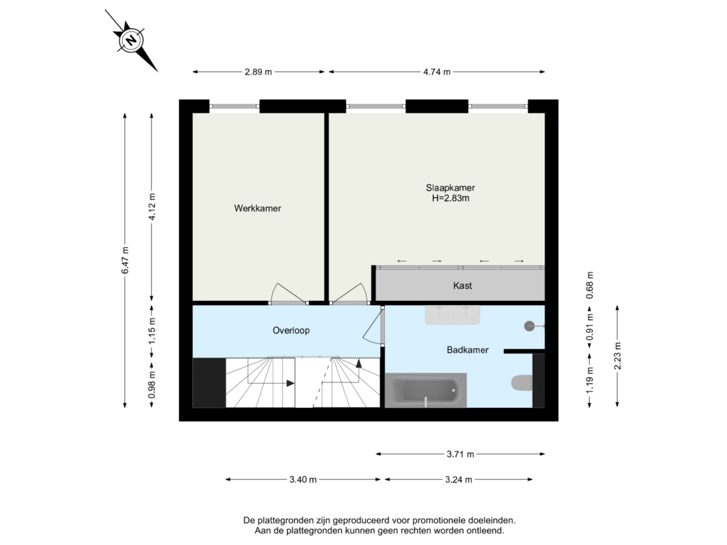 Bekijk plattegrond van 2de Verdieping van Vrouwe Justitiahof 53