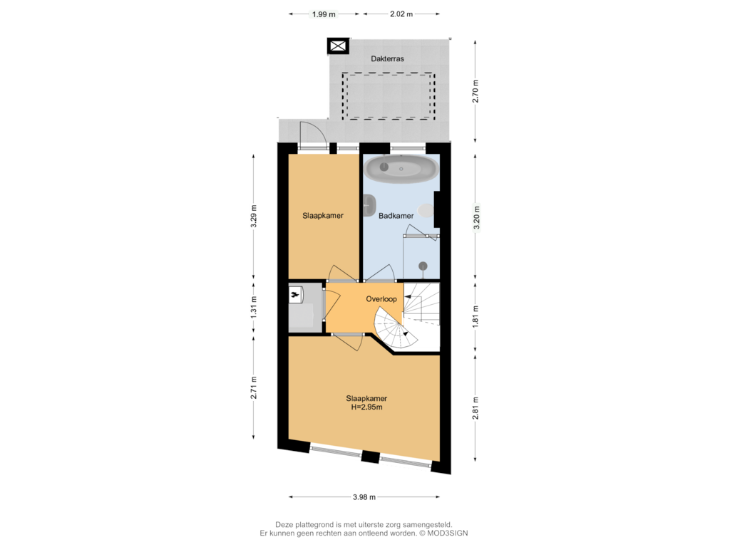 Bekijk plattegrond van 1e Verdieping van Zoetestraat 34