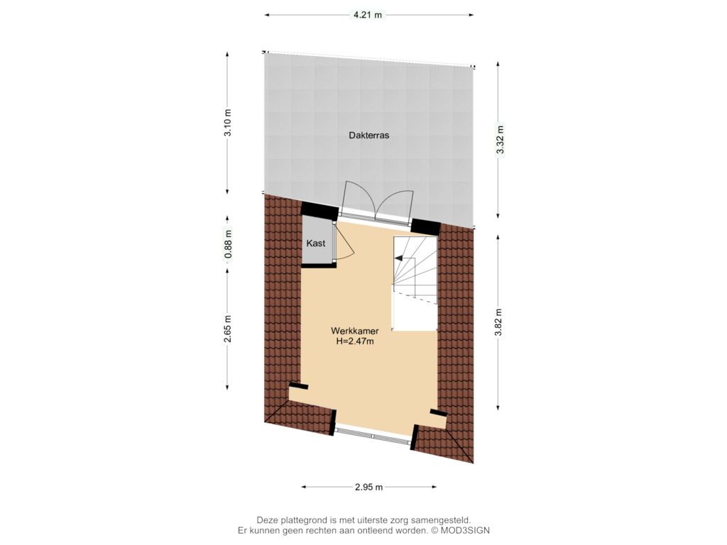 Bekijk plattegrond van 2e Verdieping van Zoetestraat 34