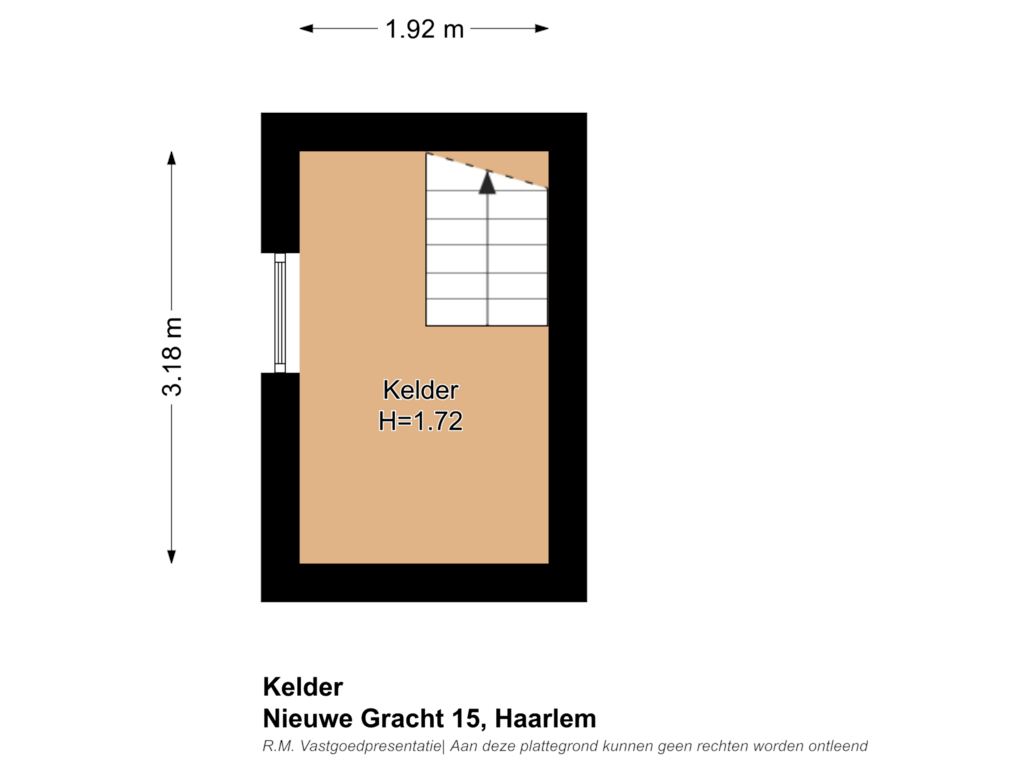 Bekijk plattegrond van Kelder van Nieuwe Gracht 15