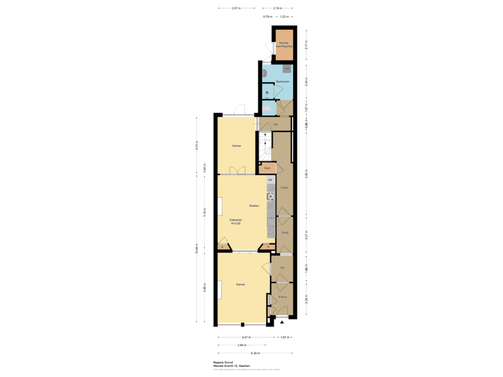 Bekijk plattegrond van Begane Grond van Nieuwe Gracht 15