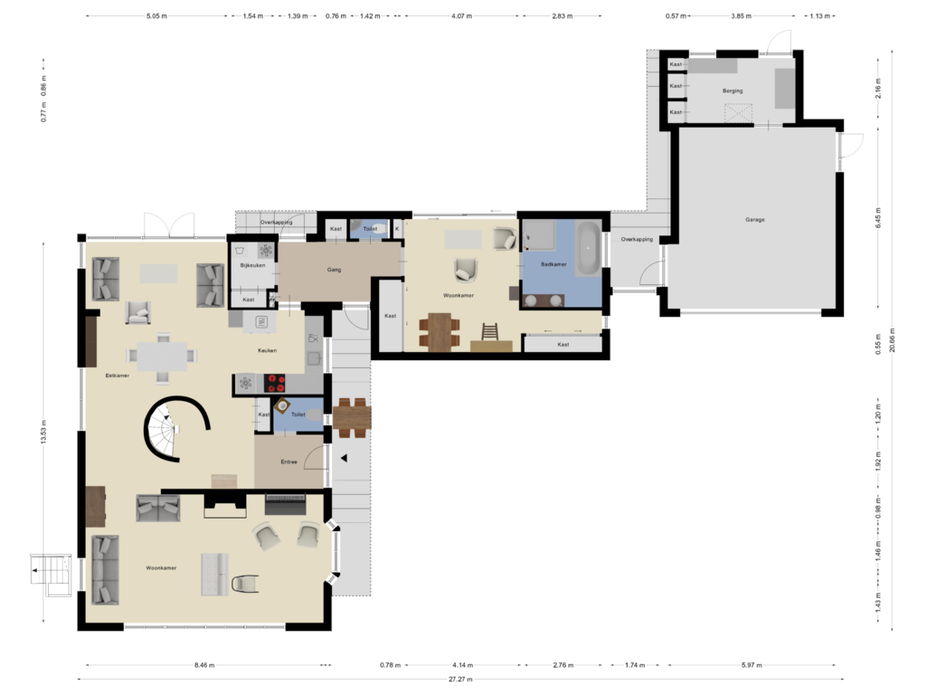 View floorplan of Begane grond of Houtvesterlaan 26