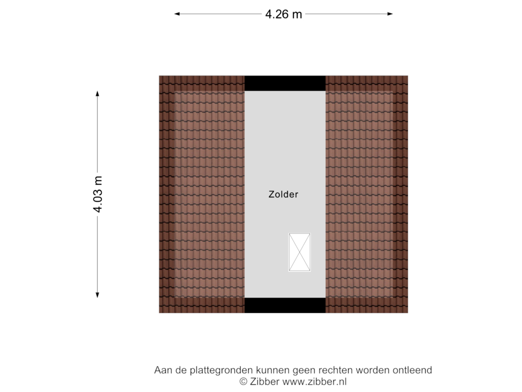 View floorplan of Zolder of Houtvesterlaan 26