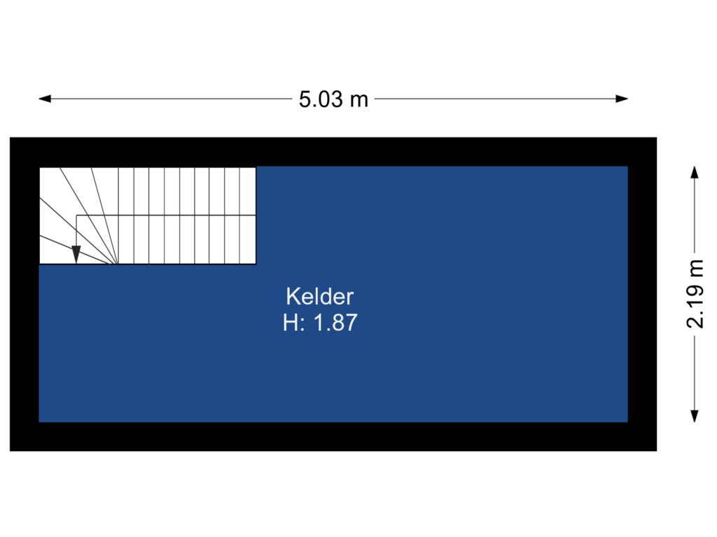 Bekijk plattegrond van Kelder van Floralialaan 51