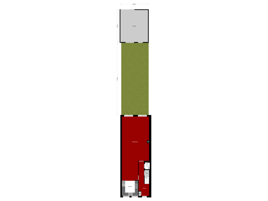 Bekijk plattegrond van Situatie van Zuidsingel 36