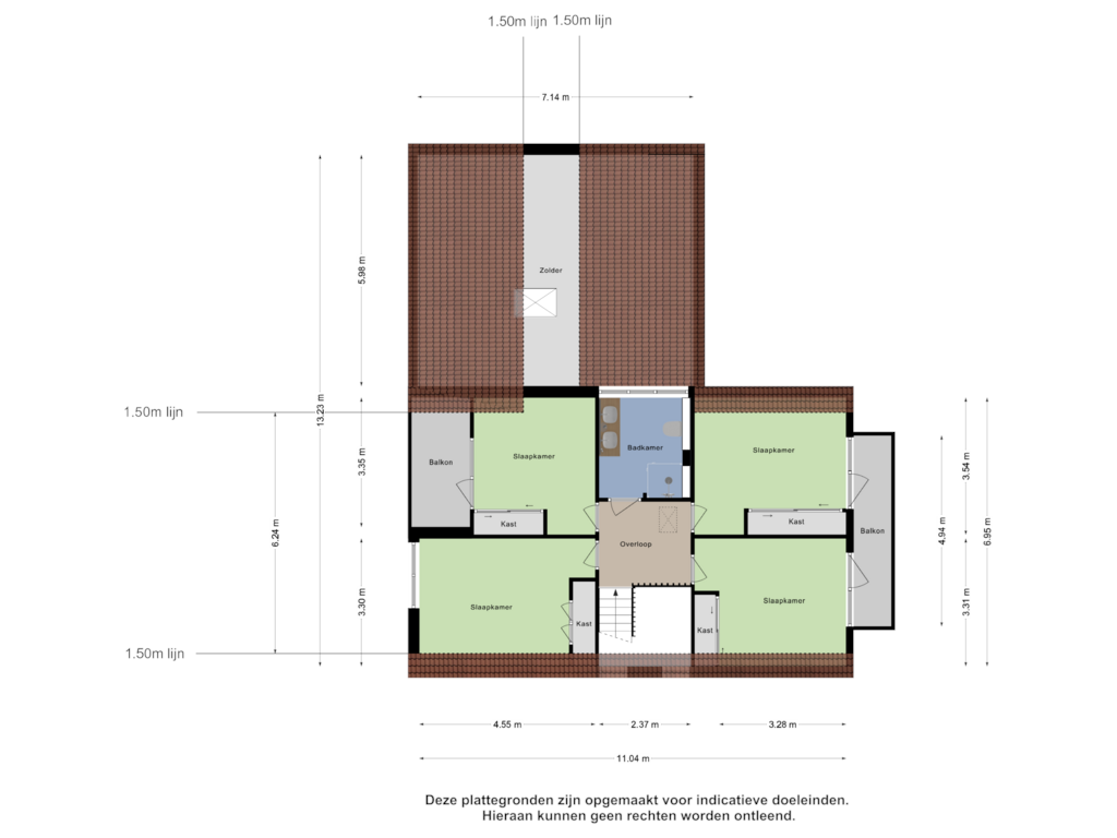 View floorplan of Eerste Verdieping of Reggestraat 63