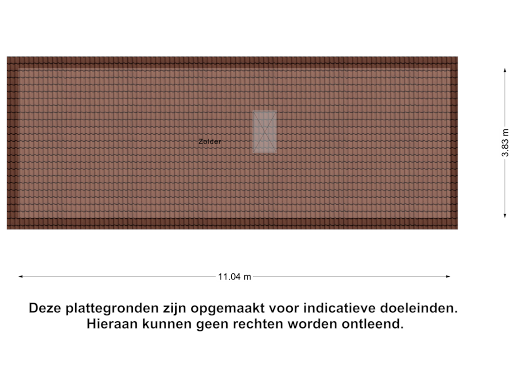 View floorplan of Zolder of Reggestraat 63