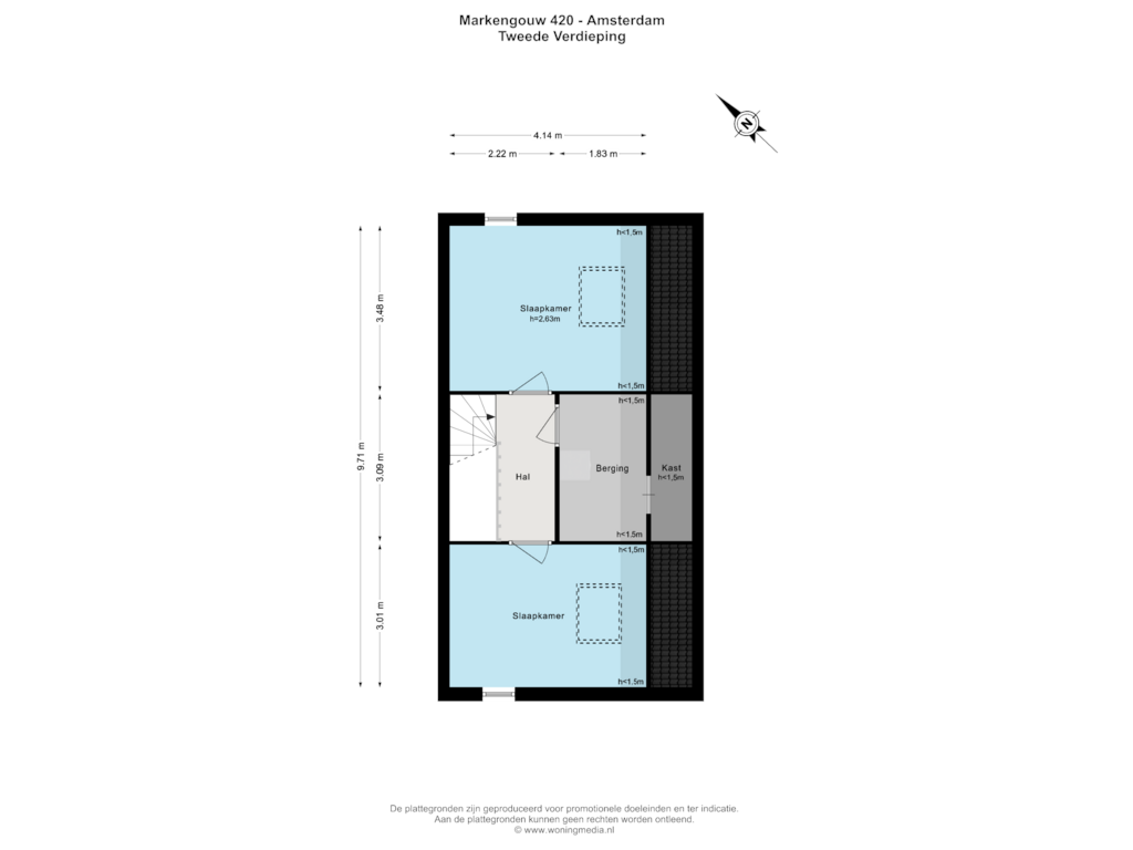 Bekijk plattegrond van 2e_verd van Markengouw 420