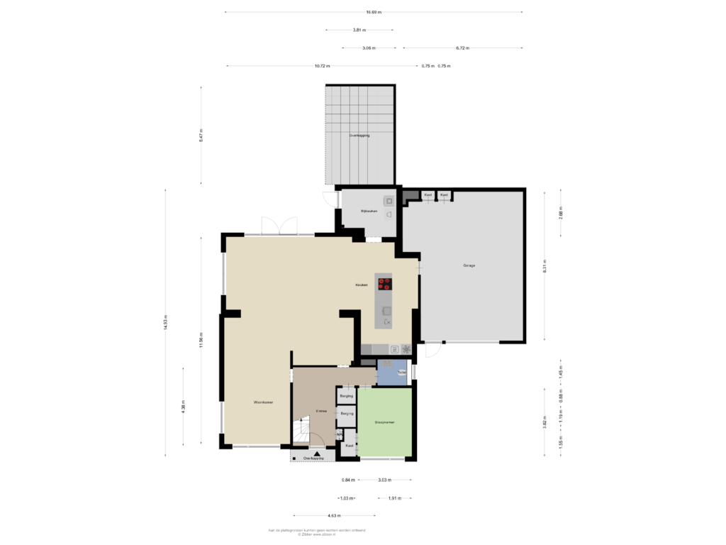 View floorplan of Begane Grond of Tolwei 5