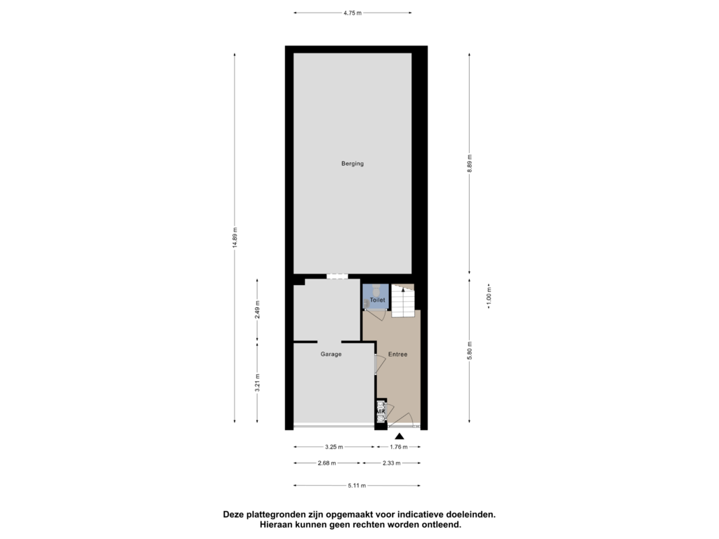 Bekijk plattegrond van Begane Grond van Zwaenenstede 45