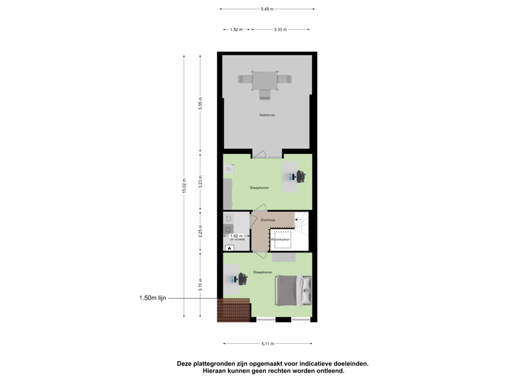 Bekijk plattegrond van Derde Verdieping van Zwaenenstede 45