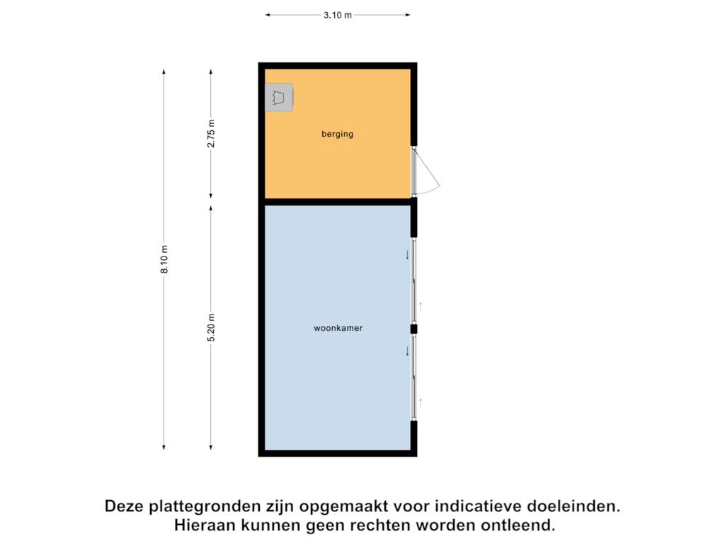 Bekijk plattegrond van Berging van De Waide 12