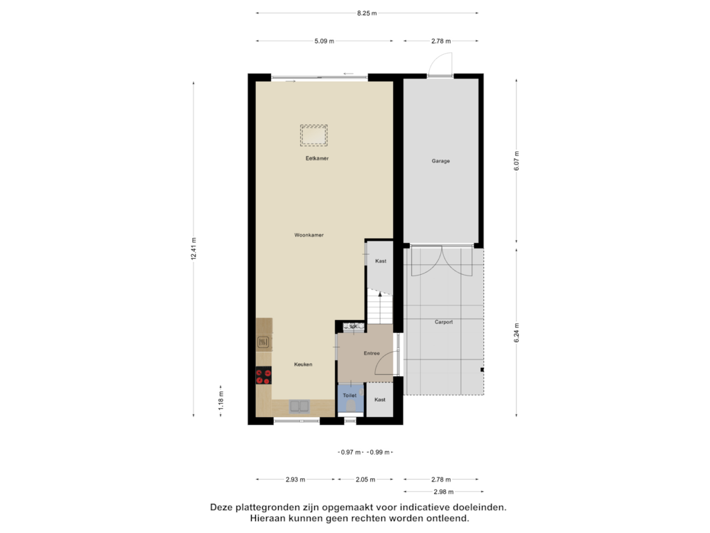 Bekijk plattegrond van Begane Grond van Kopacker 40