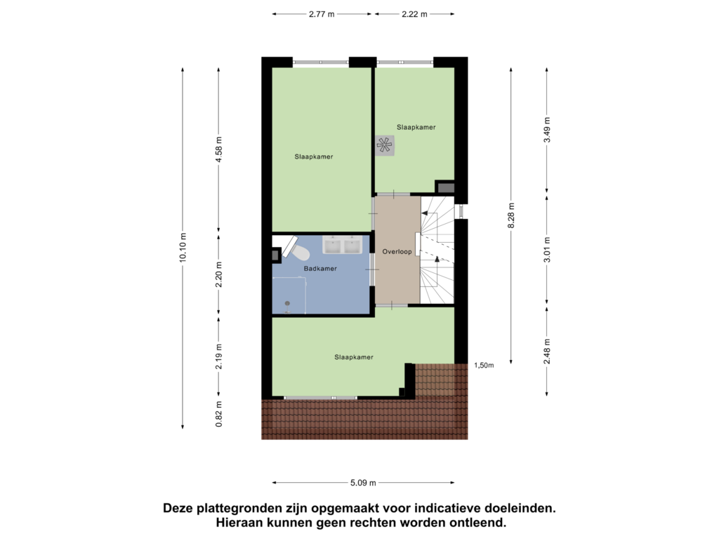 Bekijk plattegrond van Eerste Verdieping van Kopacker 40