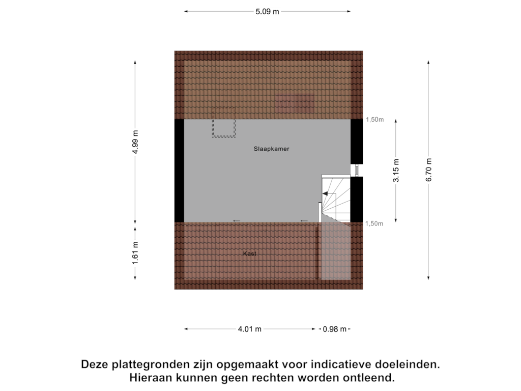 Bekijk plattegrond van Tweede Verdieping van Kopacker 40