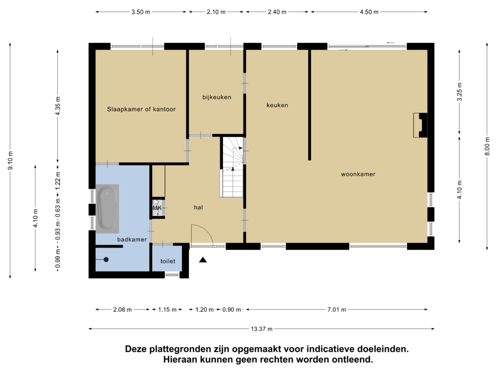 Bekijk plattegrond van Begane Grond van Leuvenstraat 5