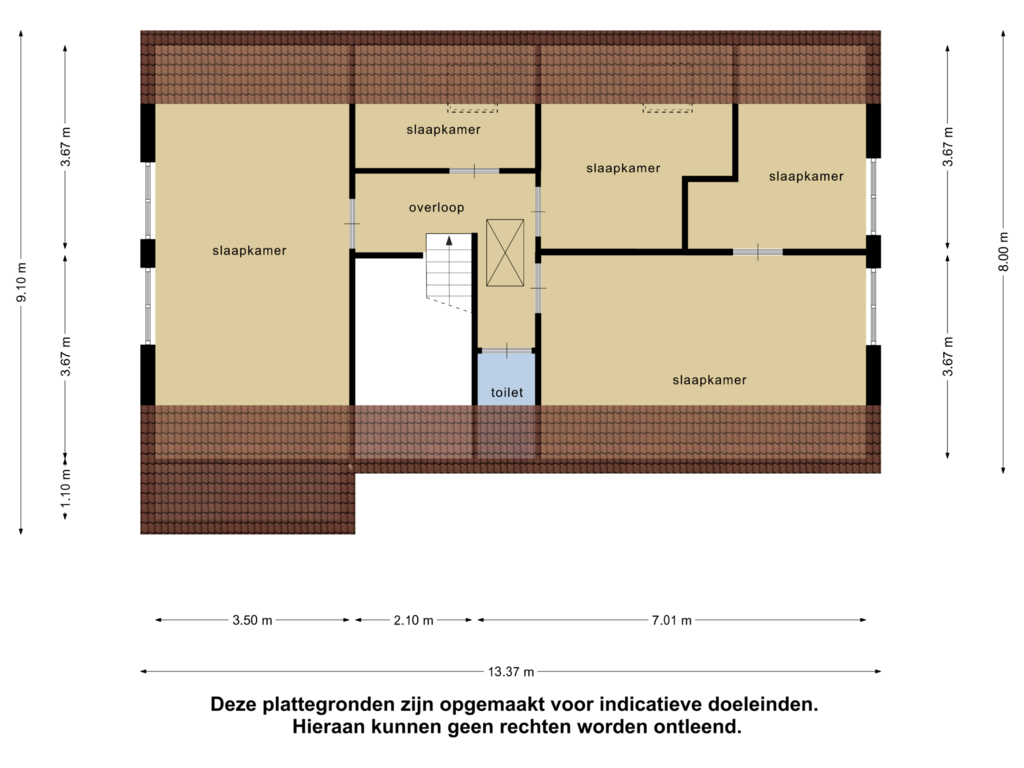 Bekijk plattegrond van Eerste Verdieping van Leuvenstraat 5