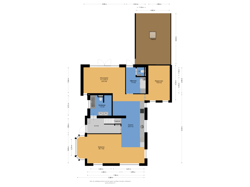 View floorplan of Begane Grond of Hôfsleane 58