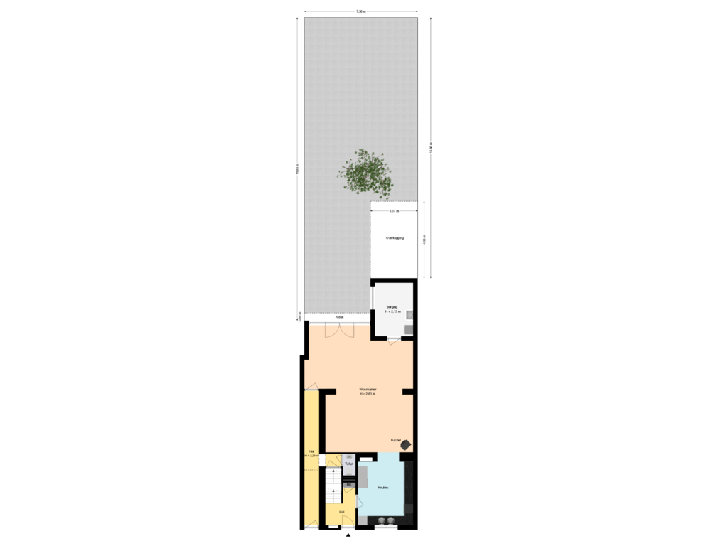 Bekijk plattegrond van Perceel van Veldkuilstraat 21