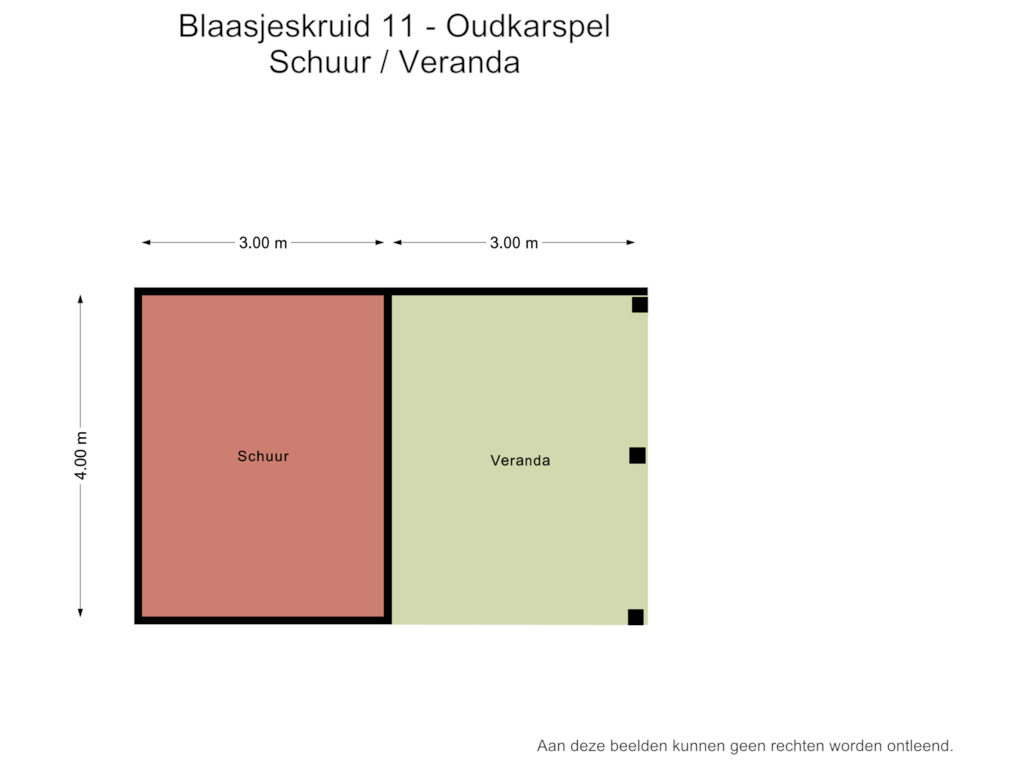 Bekijk plattegrond van Berging/veranda van Blaasjeskruid 11