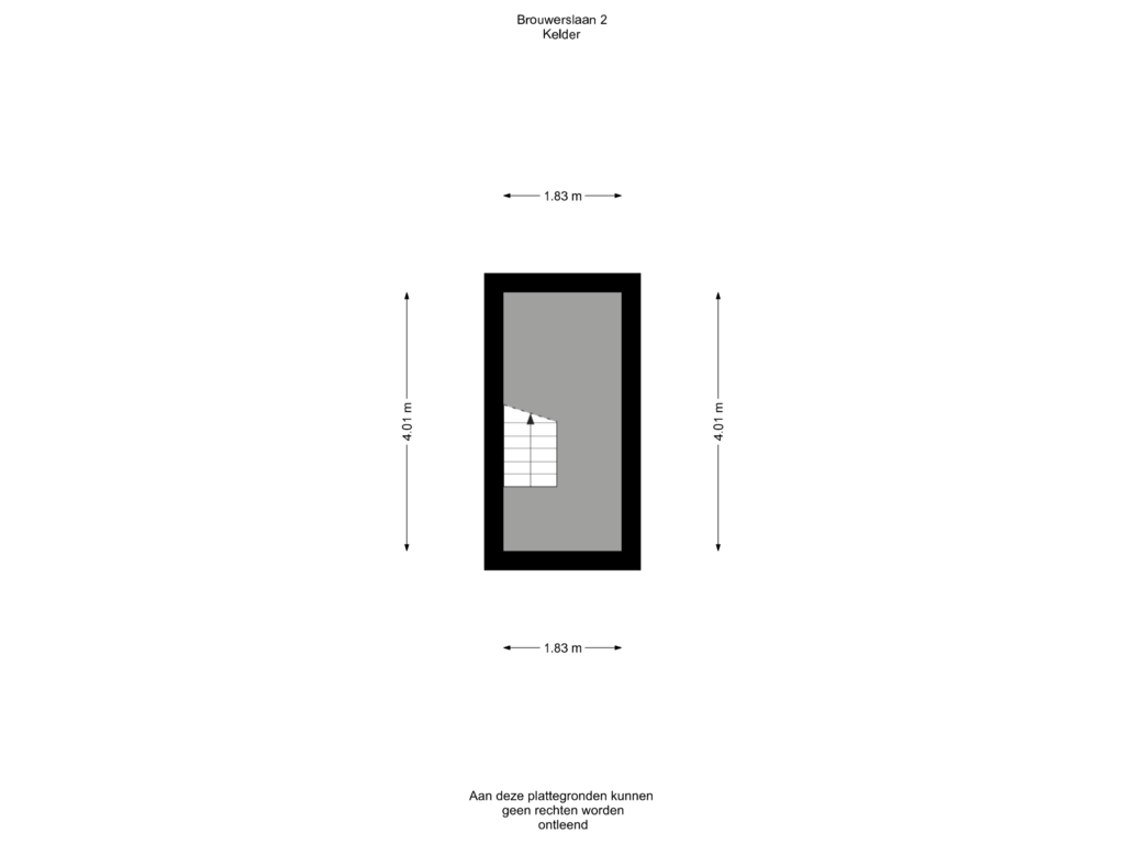 Bekijk plattegrond van Kelder van Brouwerslaan 2