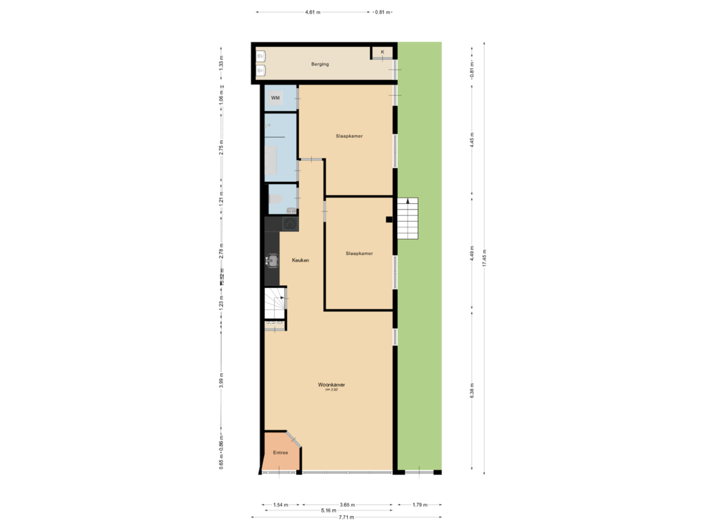 View floorplan of Begane grond of Steynlaan 23