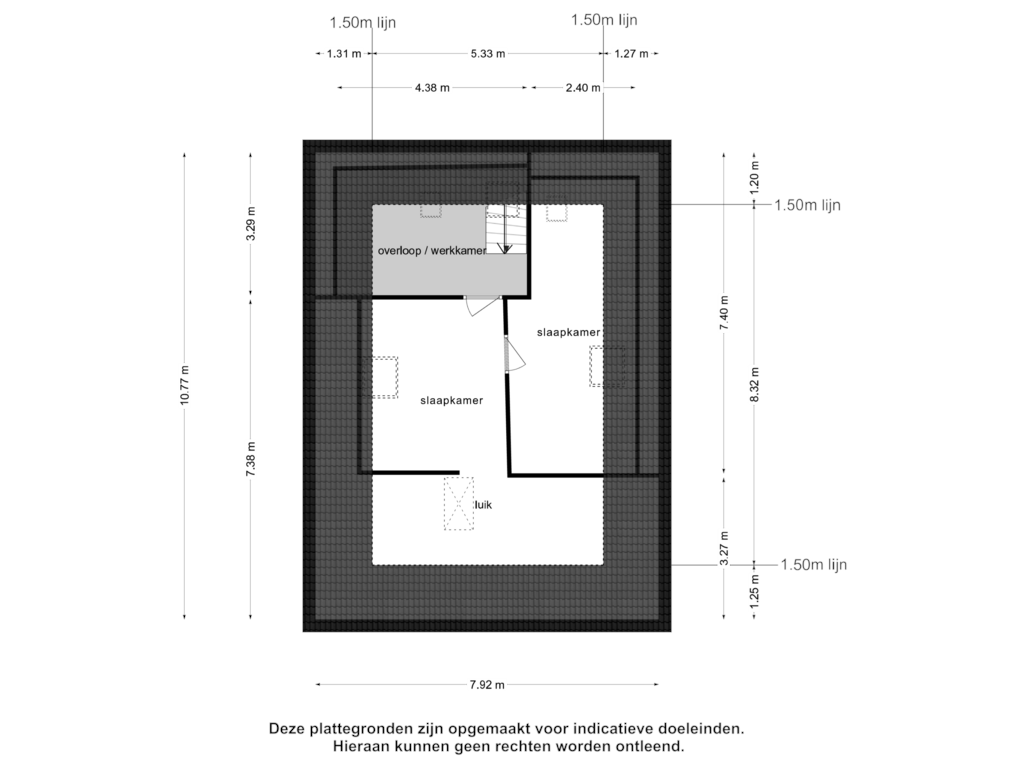 Bekijk plattegrond van 1e verdieping van Warder 170