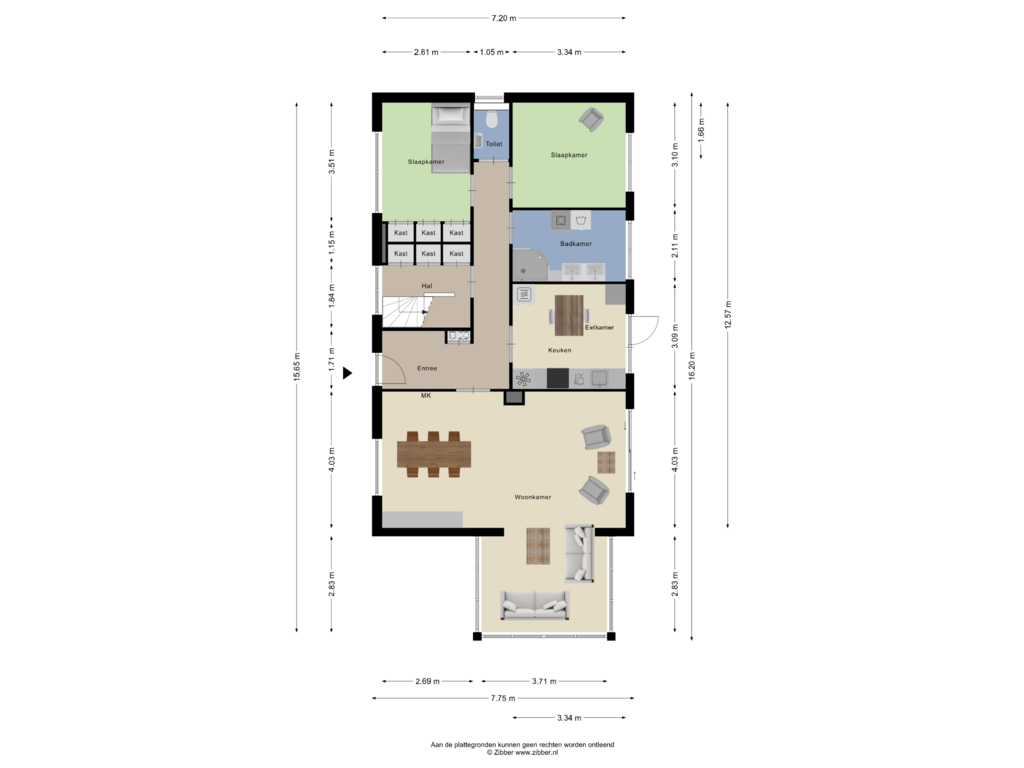 Bekijk plattegrond van Begane Grond van Nijhofslaan 17