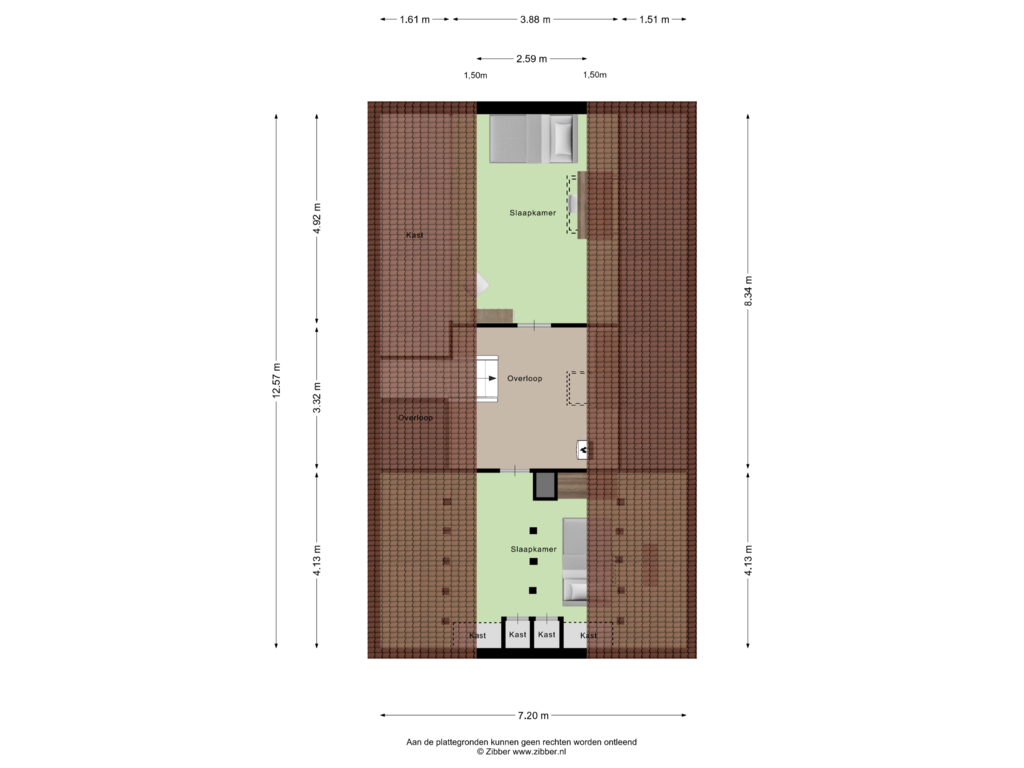 Bekijk plattegrond van Eerste Verdieping van Nijhofslaan 17