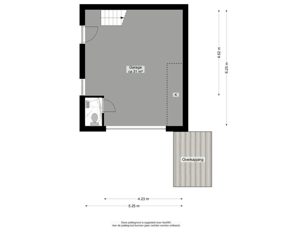 View floorplan of Bijgebouw of Arwerd 7