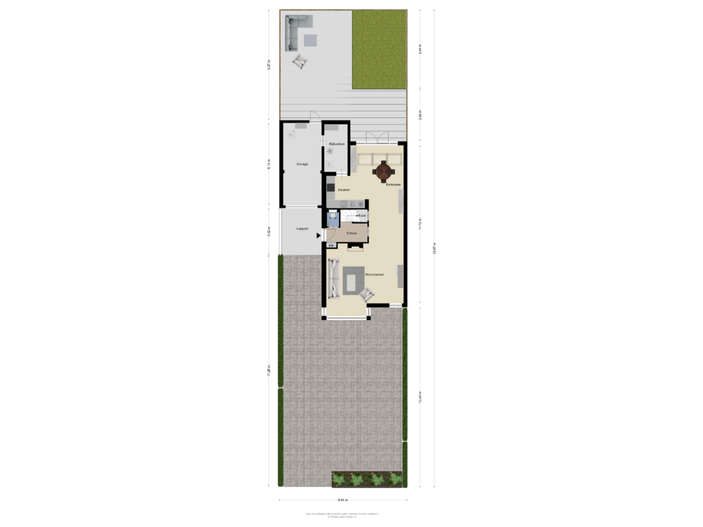 Bekijk plattegrond van Begane Grond (Tuin) van Kerkewijk 57