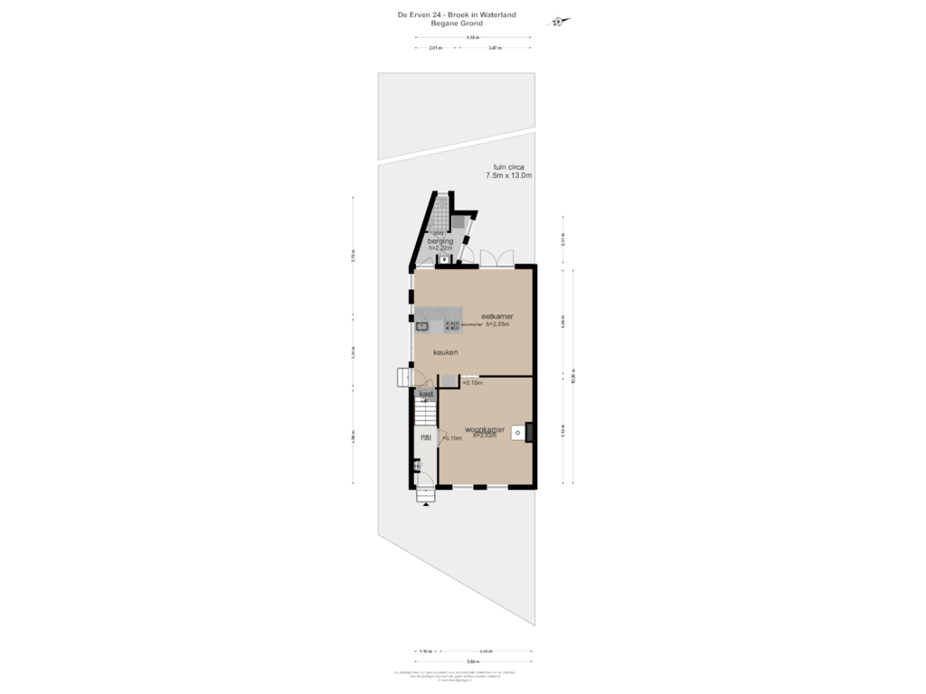 View floorplan of Begane Grond of De Erven 24