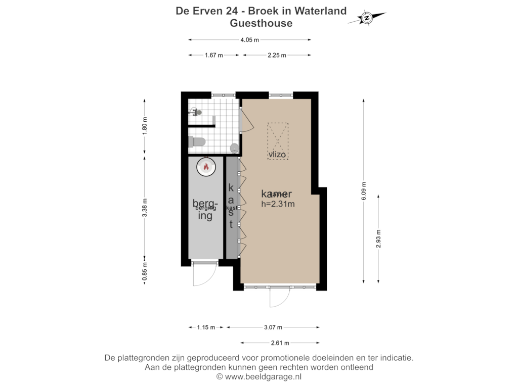 View floorplan of Guesthouse of De Erven 24