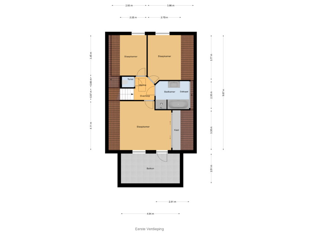 Bekijk plattegrond van Eerste Verdieping van De Munnik 11