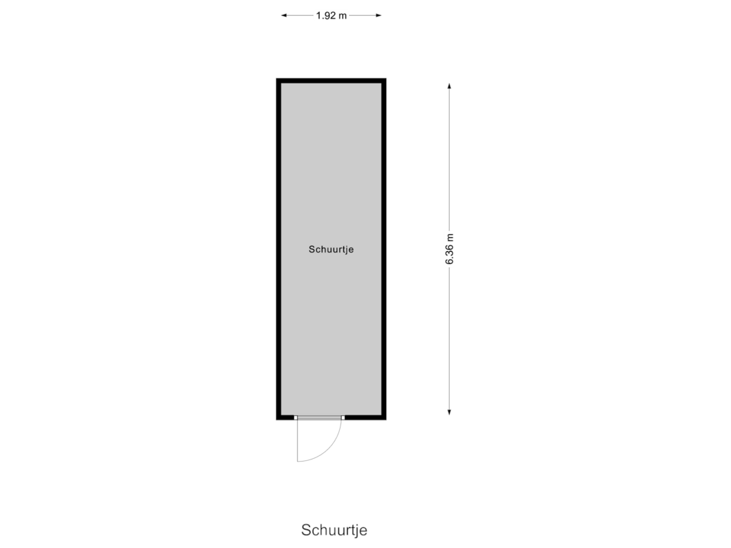 Bekijk plattegrond van Schuurtje van De Munnik 11