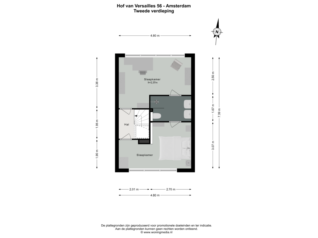 Bekijk plattegrond van 2e_verd van Hof van Versailles 56