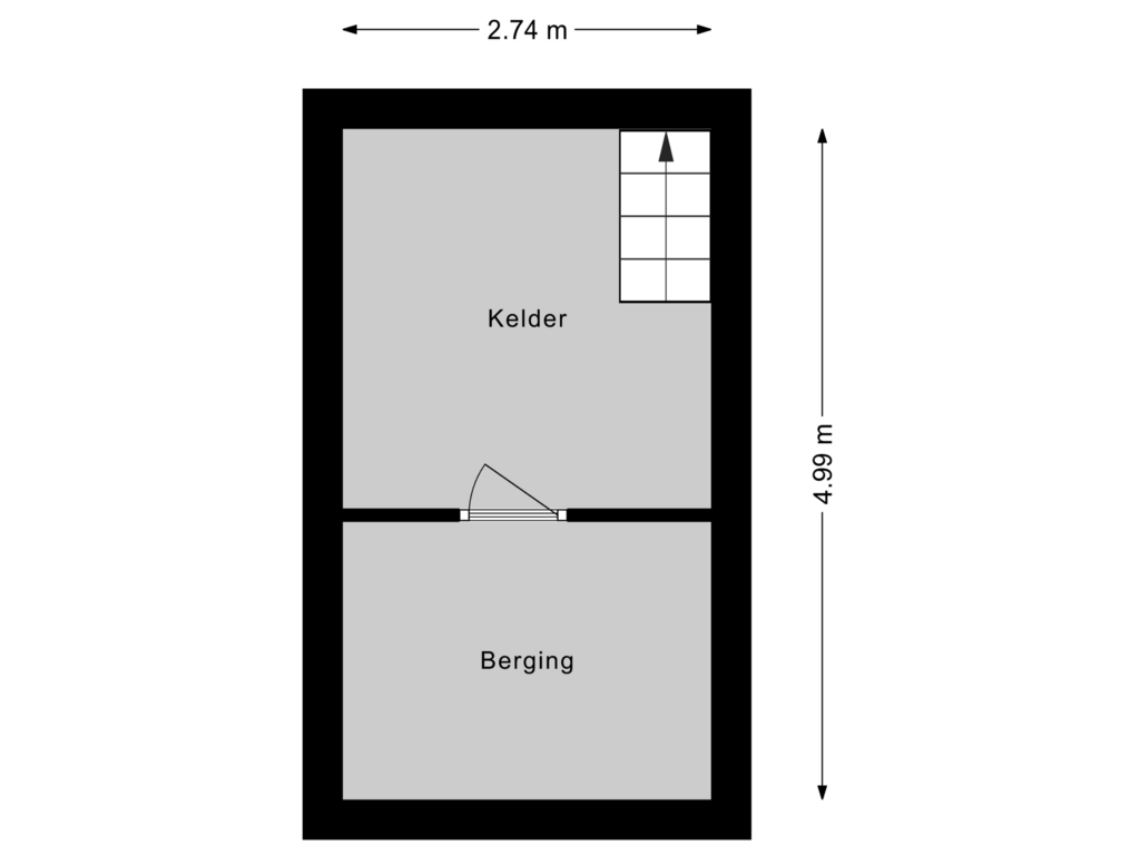 Bekijk plattegrond van Kelder van Hofland 90