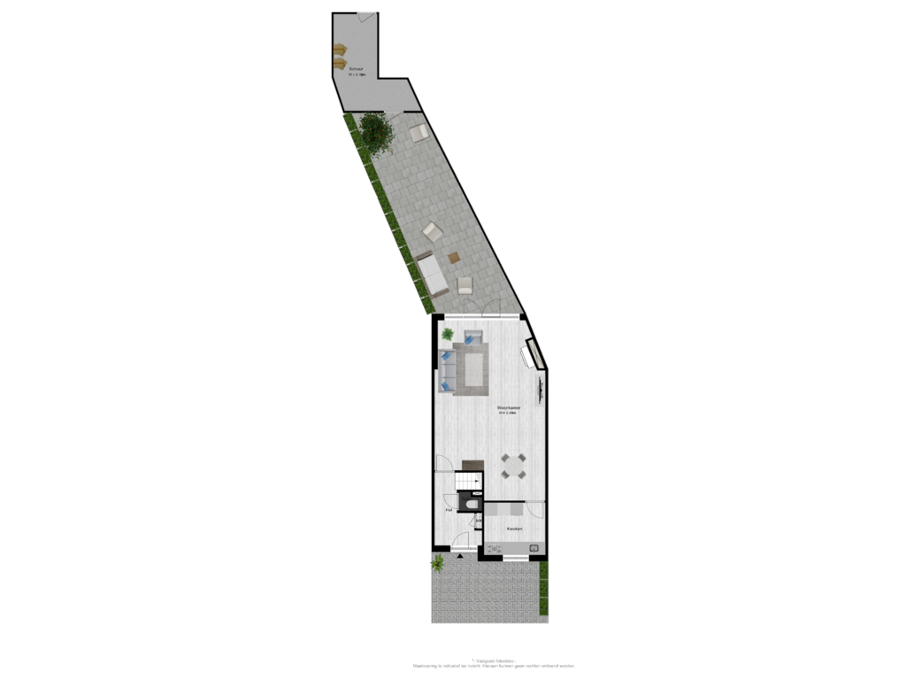 View floorplan of Tuin of Theeheuvellaan 62