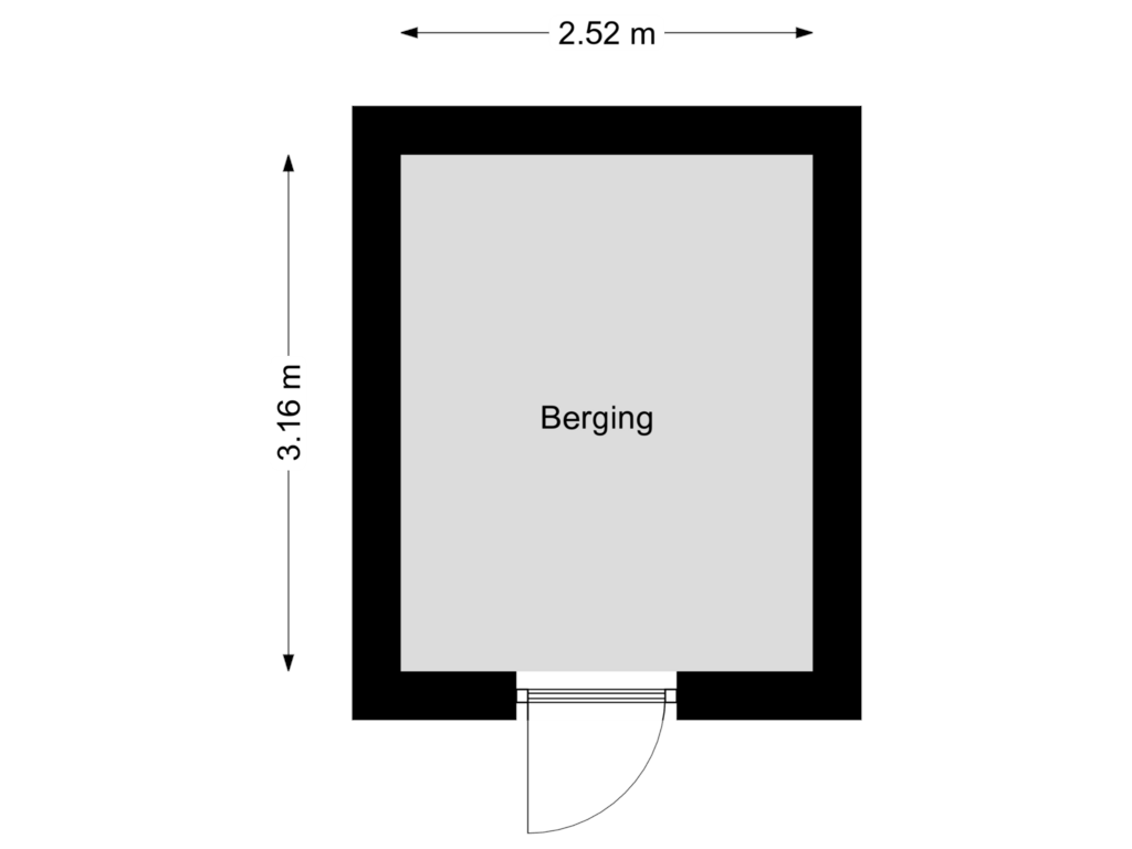 Bekijk plattegrond van Berging van Kwikkelstraat 39