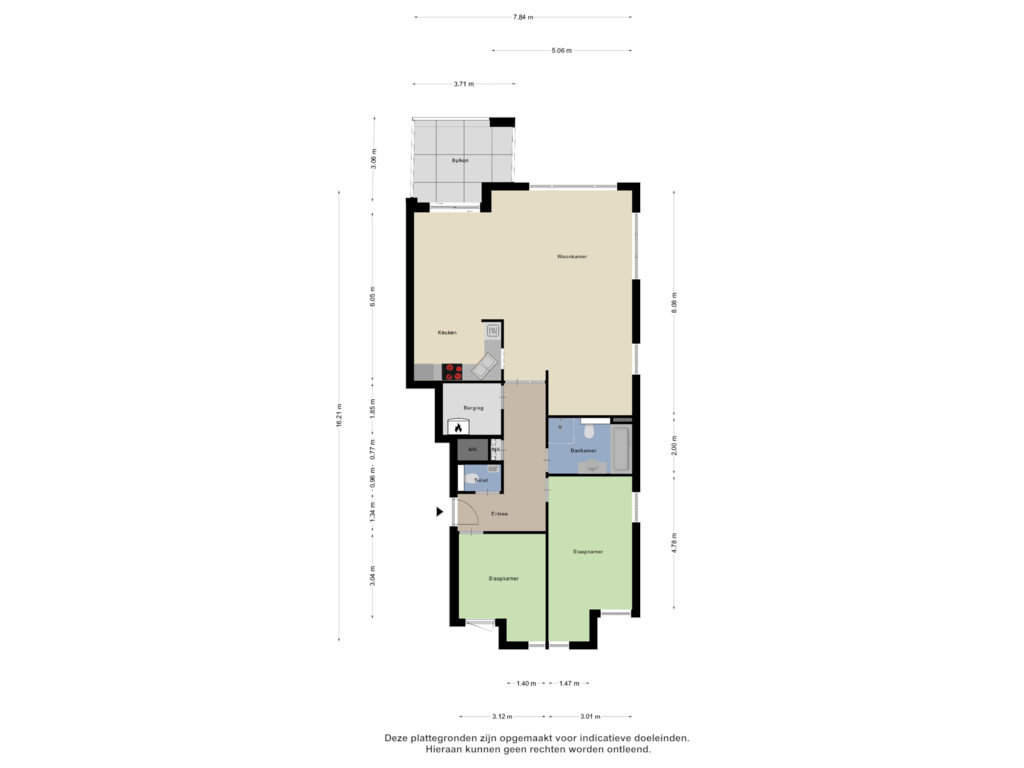 Bekijk plattegrond van Appartement van Kampwal 74