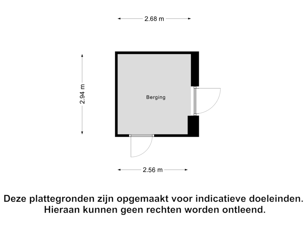 Bekijk plattegrond van Berging van Kampwal 74