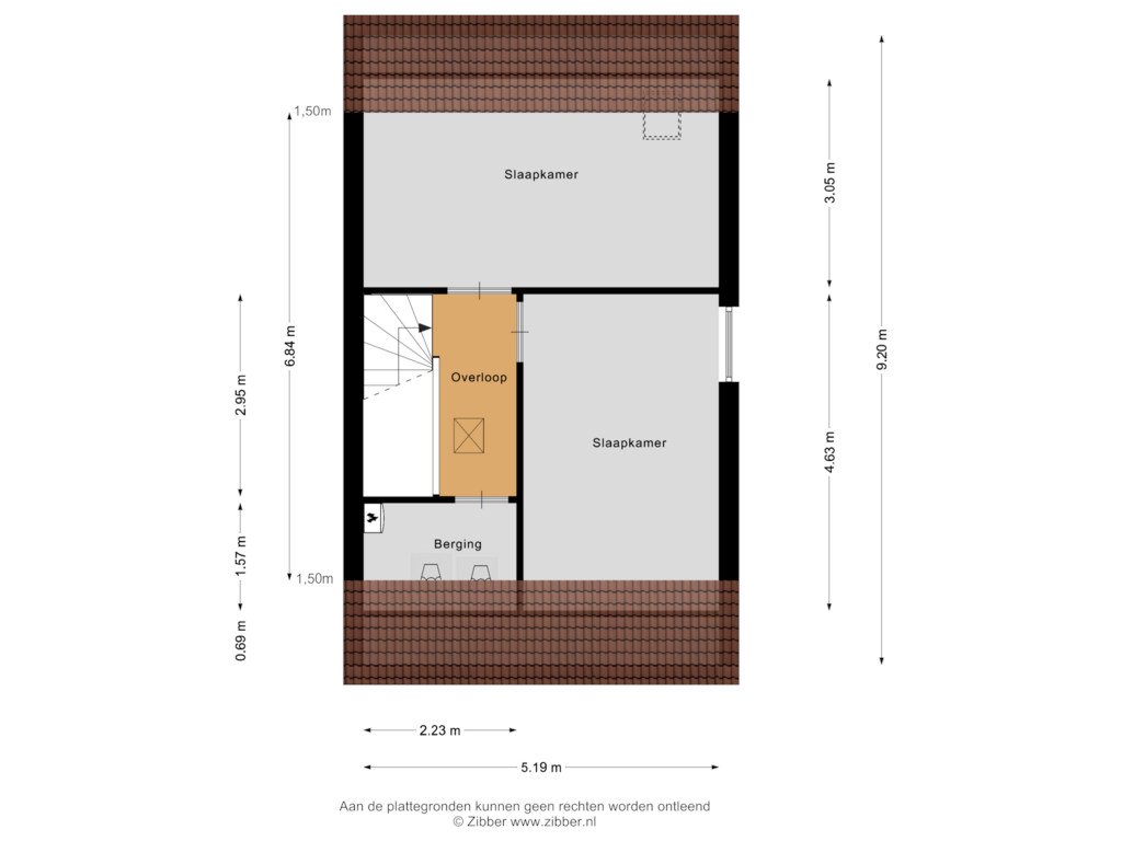 View floorplan of Tweede Verdieping of Rietoever 40