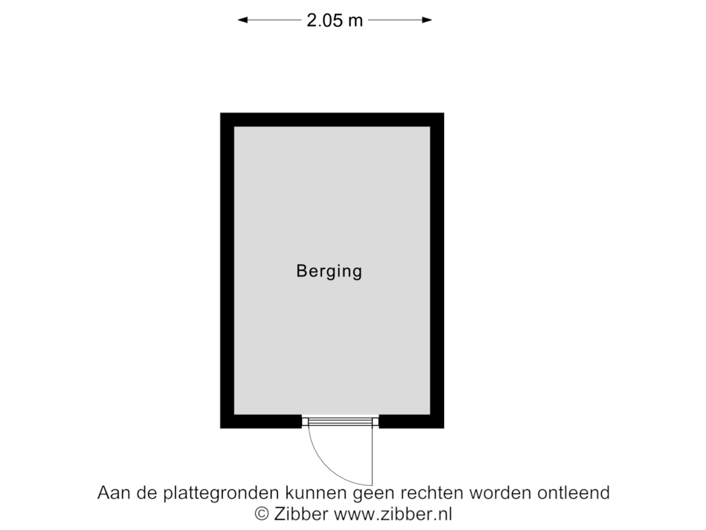 View floorplan of Berging of Rietoever 40